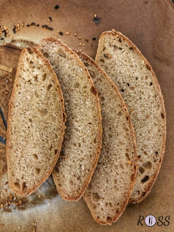 Pane ai 5 cerali (quinoa, grano saraceno, farro, grano, miglio)