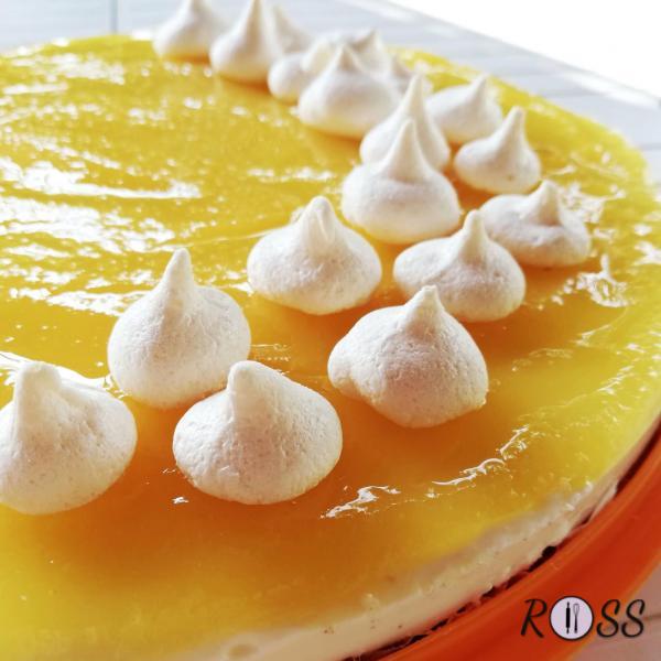 Cheesecake con coulis di mango (senza cottura)