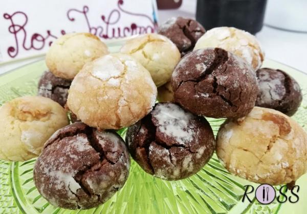 Finti amaretti al cioccolato bianco e al latte