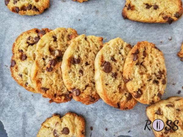 Biscotti con gocce di cioccolato (a basso indice glicemico)