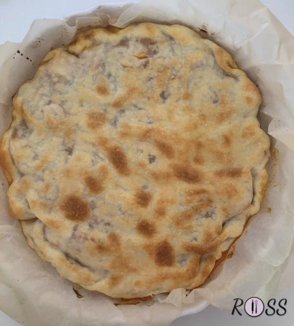 Adesso poni la teglia nel forno, per circa 18 minuti. Trascorso il tempo, aumenta la temperatura a 200°C e cuoci per i restanti 8 minuti 