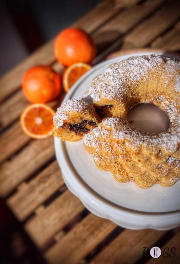 Torta di arance e cioccolato