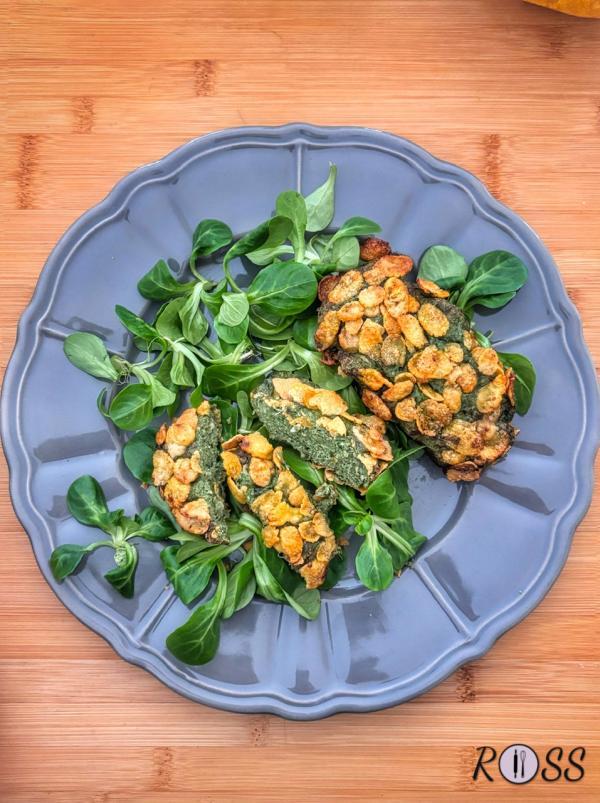 Spinacine di pollo e corn flakes