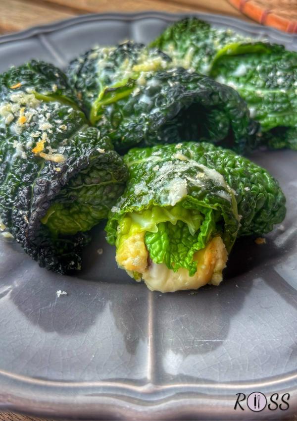 involtini di verza vegetariani